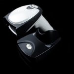 A barcode scanner.